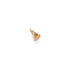 Three Claw Mini Citrine Pendant Charm in Yellow Gold